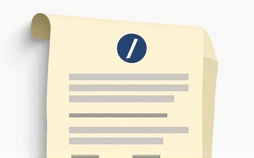 Dokument mit einem Paragraphen-Symbol, das rechtliche Unterstützung symbolisiert